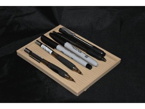 pen pencil tray office 3d print model - Mito3D