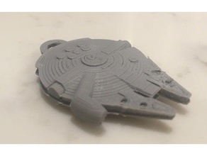 millennium falcon keychain scans & replicas jedi key chain star wars starwars 3d print model - Mito3D