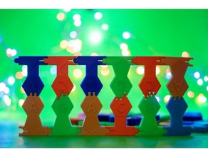 dna, rna de construção brinquedo conjunto melhorado articulações brinquedos & games bioquímica biologia desoxirribonucléico o dna modelo ensino médio proteína ciência scienceproject haste 3d print model - Mito3D