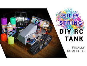 silly string rc tank r c Fahrzeuge arduino Projekt Fernbedienung 3d print model - Mito3D