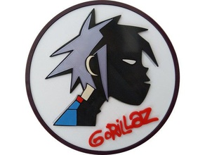 gorillaz-logo 2d-Kunst deco Dekoration gorillaz 3d print model - Mito3D