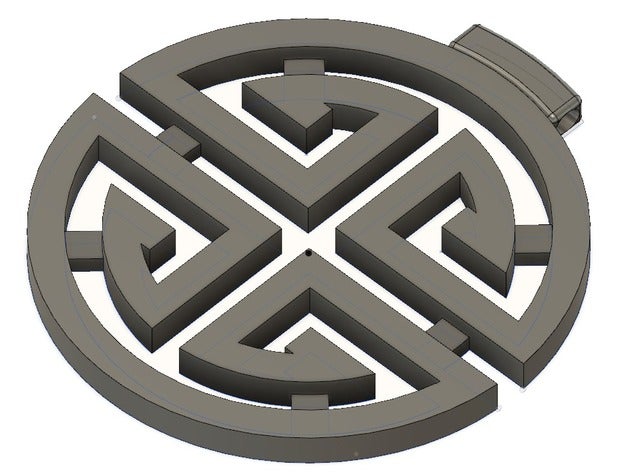 Glück-symbol Schmuck chance Glück symbol talisman 3D print model - Mito3D