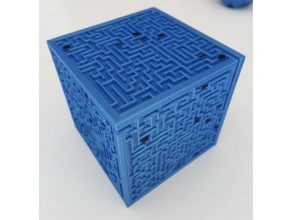 cube labyrinth puzzles 3d puzzle breakoutedu escapegame escaperoom 3d print model - Mito3D