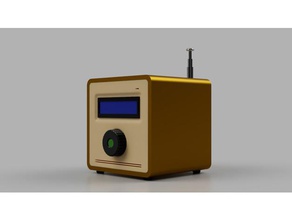 cube-radio-design gadgets audio box Fall radio fm 3d print model - Mito3D