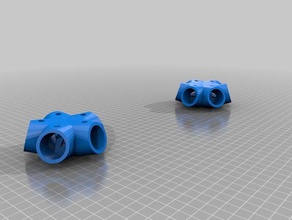 my customized geodesic dome connectors diy 3d print model - Mito3D