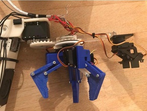 ccgs robotics 3 pronged grabber 30 claw 3d print model - Mito3D
