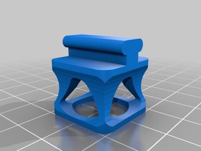 foot 2020 cnc frame machine tools section flexible filament vibration damper 3d print model - Mito3D