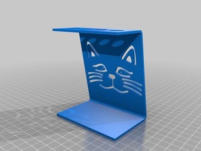 cepillo de dientes soporte gatos la imagen La impresión en 3d Impresora cat pie titular 3d print model - Mito3D