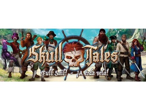 skull-tales mit vollen Segeln legen Spielzeug & game Zubehör Brettspiel boardgames Brettspiel-inserts kickstarter 3d print model - Mito3D