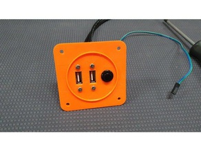 power switch usb plate computer diy 3d print model - Mito3D