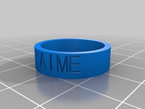 bague je t'aime rings customized 3d print model - Mito3D