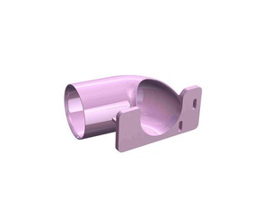 rechten Winkel vaccuum adapter Bohrmaschine-Presse diy 3d print model - Mito3D
