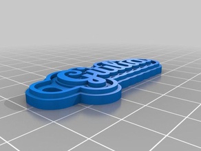 giulia lilly llavero llaveros personalizado 3d print model - Mito3D