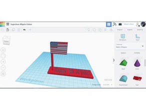 4 juillet 2019 sculptures l'amérique le jour de l'indépendance 3d print model - Mito3D