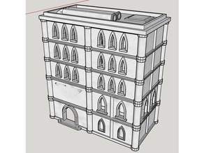 adeptus titanicus Gebäude nicht1 - intakt Spiele 3d print model - Mito3D
