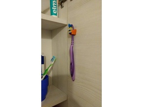 simple toothbrush holder bathroom 3d print model - Mito3D