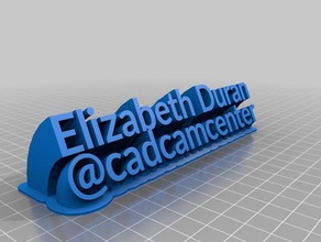 elizabeth de la oficina personalizado 3d print model - Mito3D