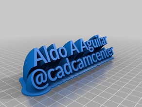 aldo aguilar office customized 3d print model - Mito3D