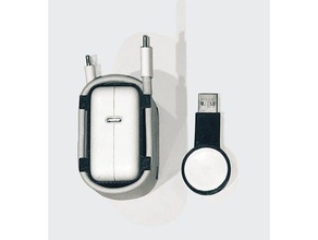 apple 30w adaptateur de boîtier câble 2m les gadgets 3d print model - Mito3D