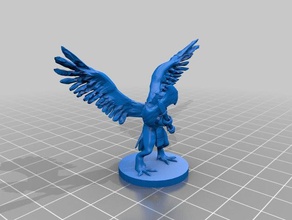 aarakocra barbarian toy & game accessories 3d print model - Mito3D