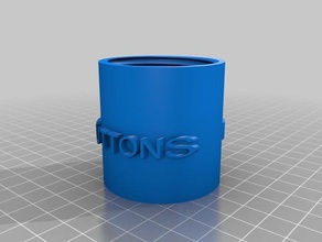 button can lid organization buttons canister 3d print model - Mito3D