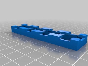 my customized 18650 battery pack holder 1x4 diy 3d print model - Mito3D