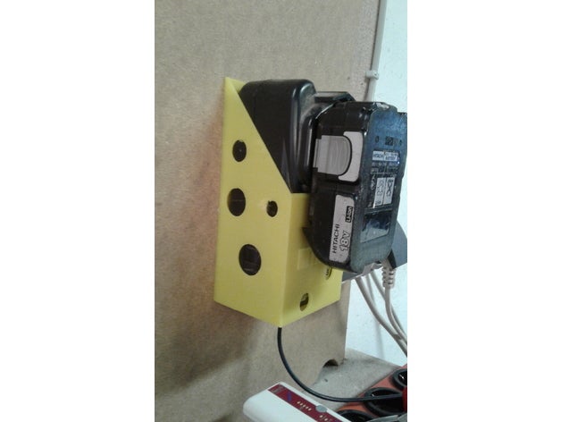 wandhalter hitachi ladeger t en la pared cargador k se de queso organización 3D print model - Mito3D
