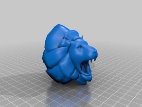 fable lion head mask video games 3d print model - Mito3D