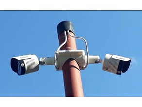 surveillance camera holder outdoor & garden 3d print model - Mito3D
