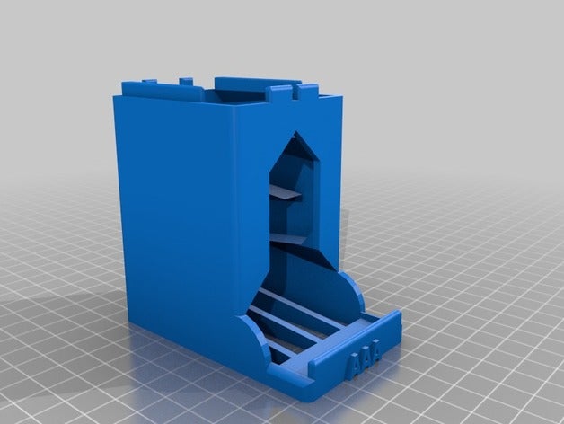 battery dispenser aaa v3 stack-able remix organization box holder 3D print model - Mito3D