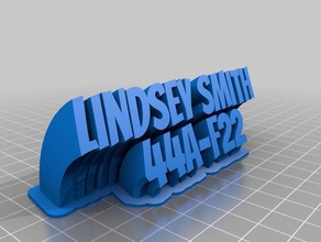 lindsey smith bureau de personnalisé 3d print model - Mito3D