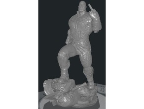 thanos - doigt du milieu remix sculptures de marvel la statue 3d print model - Mito3D