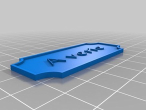 my customized nameplate decor 3d print model - Mito3D