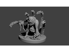 zincir şeytan yaratıklar İblis dnd dungeons dragons Minyatürler 3d print model - Mito3D