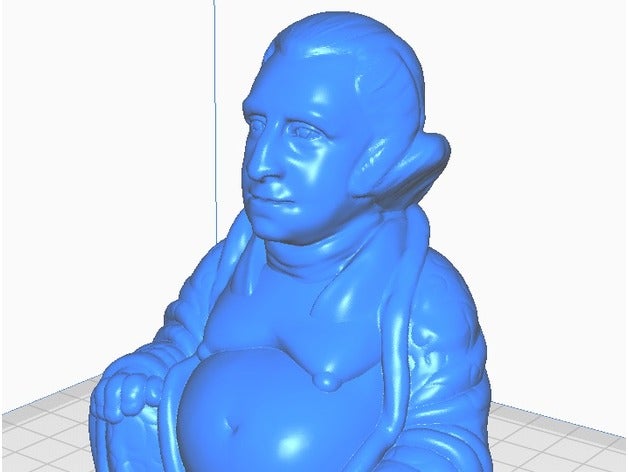 george washington buddha famous people collection sculptures bust remix statue 3D print model - Mito3D