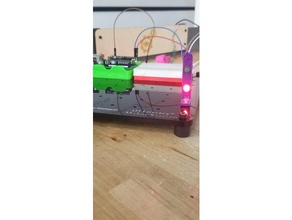 3dx - 2 led project electronics 3d literacy arduino bracket breadboard resistor wire 3d print model - Mito3D