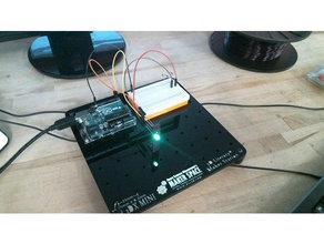 3dx 2 led-Projekt - Elektronik 3d-literacy-station arduino uno Halterung Steckbrett led maker-station Widerstand Draht 3d print model - Mito3D
