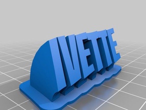 ivette office customized 3d print model - Mito3D