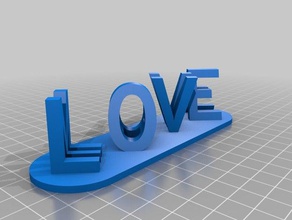 love-mama signs & logos customized 3d print model - Mito3D
