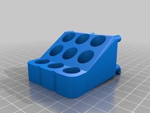 my customized pegstr - pegboard wizard pen holder 3 x tool holders & boxes 3d print model - Mito3D