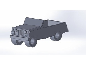 jeepster komando Anahtarlık Otomotiv 3d print model - Mito3D