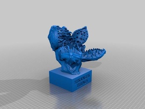 demogorgon bust creatures stranger things 3d print model - Mito3D