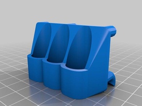 my customized pegstr - pegboard wizard magnet holder 3 x 1 tool holders & boxes 3d print model - Mito3D