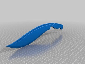 bolo de faca adereços traje prop 3d print model - Mito3D