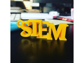stem keychain learning 3d keychains 3d print model - Mito3D