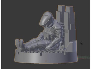 28-32mm dead astronaut body toy & game accessories 2001 space odyssey 28mm 32mm board boardgame corpse figure figurine horror maxgrueter nemesis sci fi sci-fi stanley kubrick table top tabletop death 3d print model - Mito3D