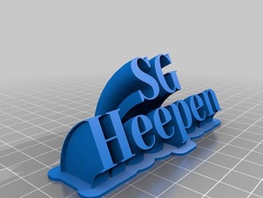 sg heepen -yeseva uno- de la oficina personalizado 3d print model - Mito3D