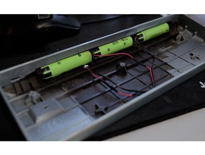 anne pro 2 18650 Batterie-upgrade-Schale +low-profile-version computer 60 Batterie Fall Tastatur mechanisch ist upgrade 3d print model - Mito3D