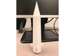 redstone missile nose cone model rocket hobby 3d print model - Mito3D