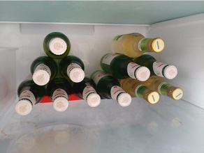 beer bottle rack kitchen & dining fridge 3d print model - Mito3D